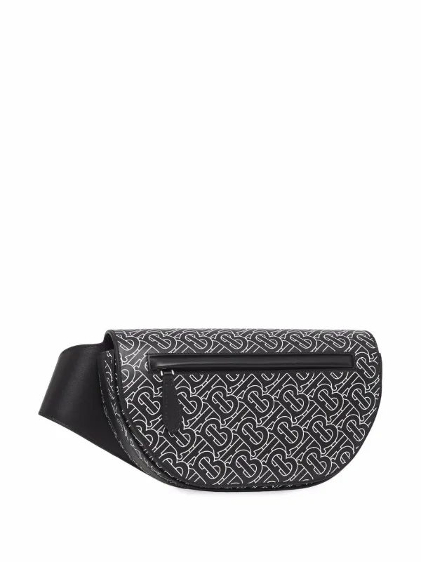 バッグ BURBERRY TB Monogram Belt Body Bag Burberry Olympia TB monogram-print Belt Bag | Black | FARFETCH