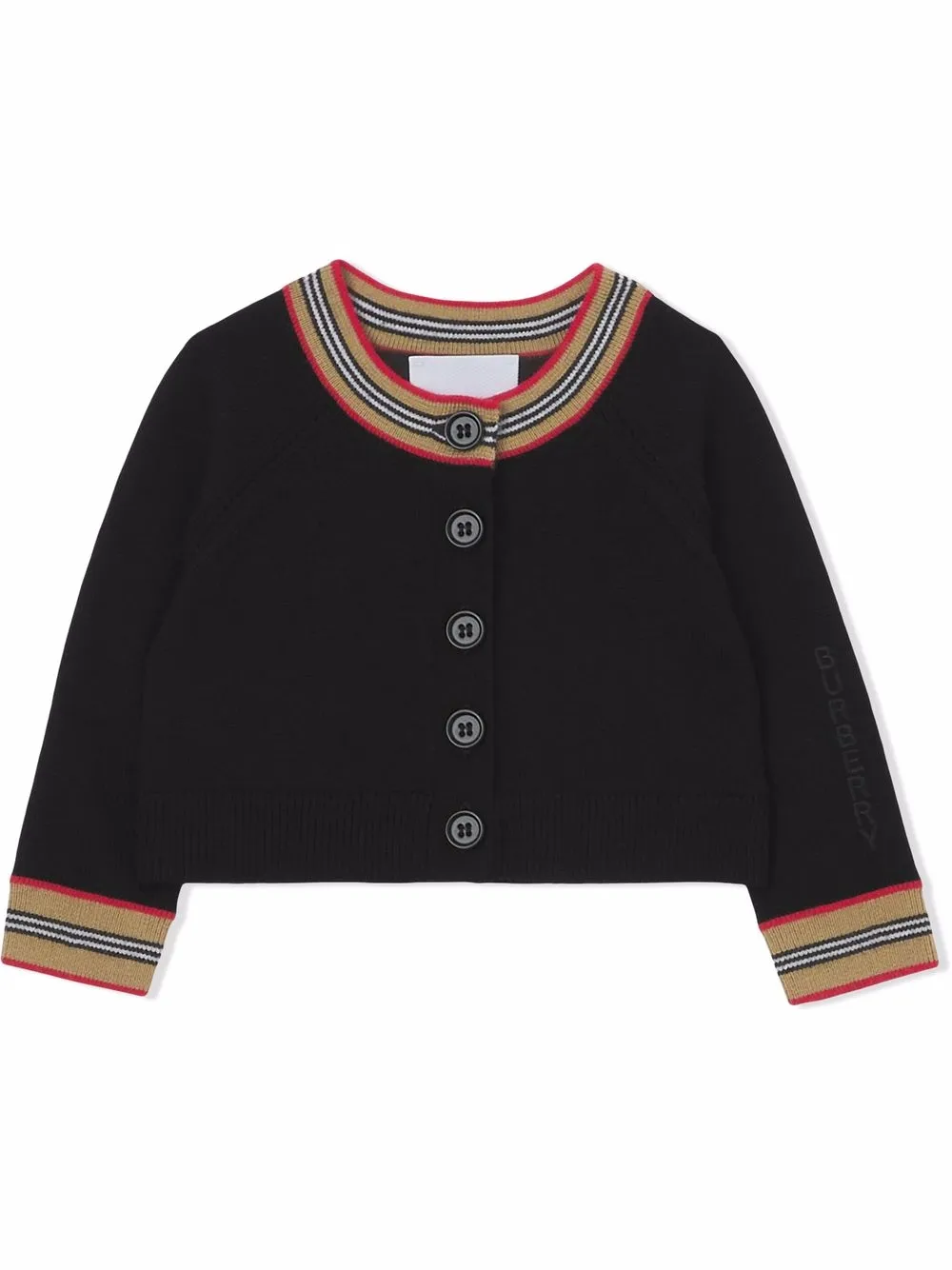 фото Burberry kids комплект из платья и кардигана в полоску icon stripe