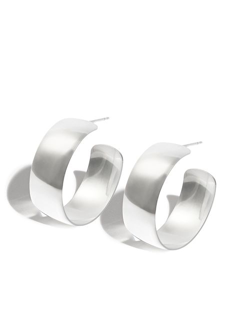 Loren Stewart large dome hoop earrings
