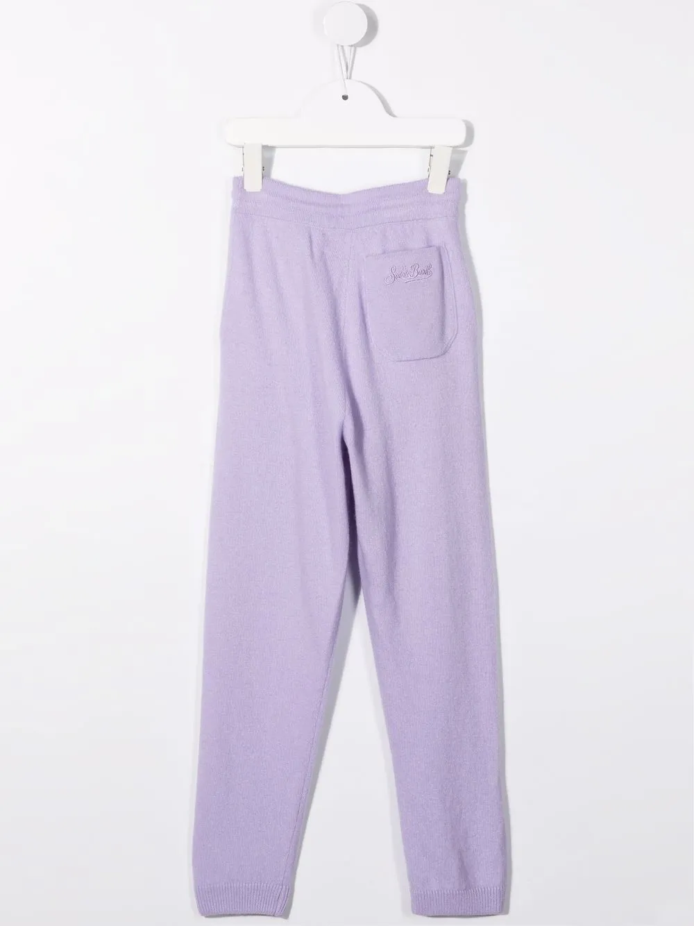 фото Mc2 saint barth kids спортивные брюки с вышитым логотипом