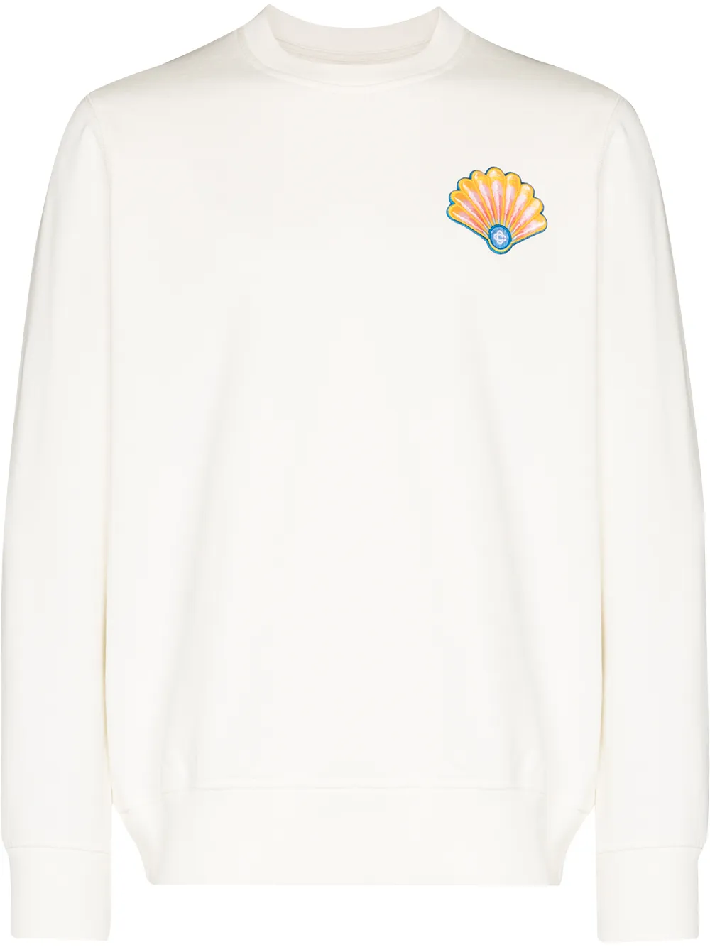 shell logo-print sweatshirt