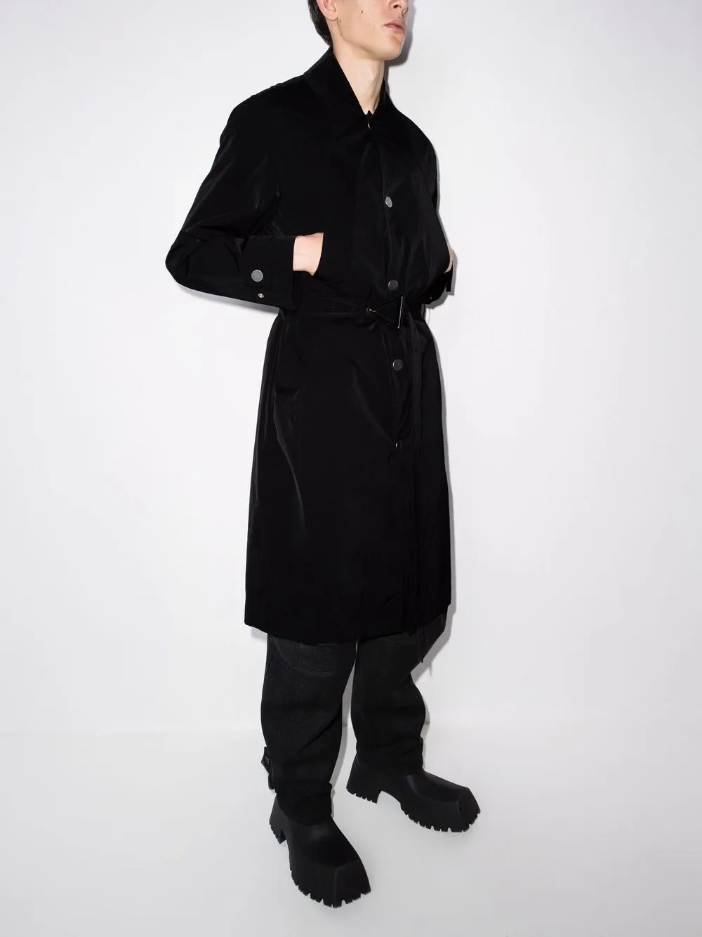 bottega veneta 单排扣风衣 图 2