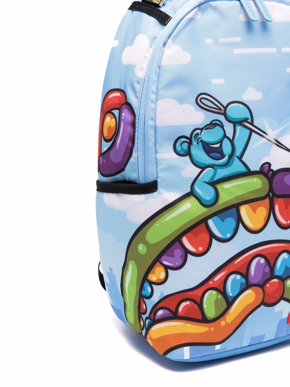 Sprayground Kid Shark teeth-print Checked Backpack - Farfetch