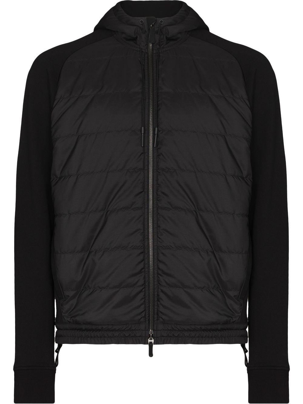 фото Ermenegildo zegna ez solid cttn hybrid hood zip swt blk