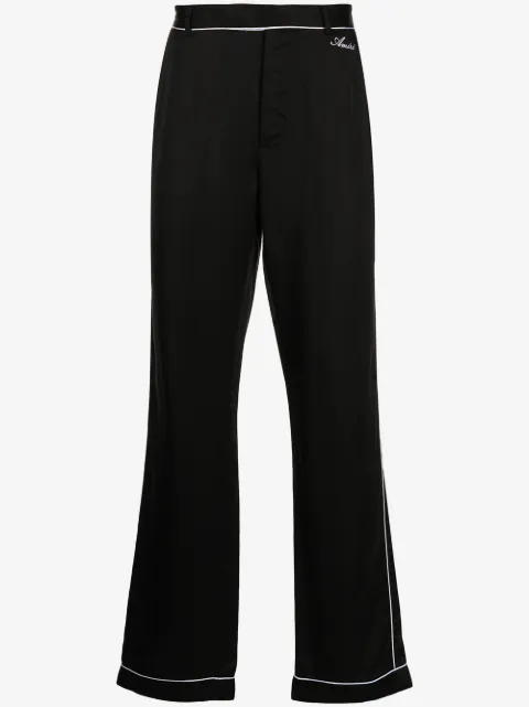 AMIRI straight-leg satin trousers