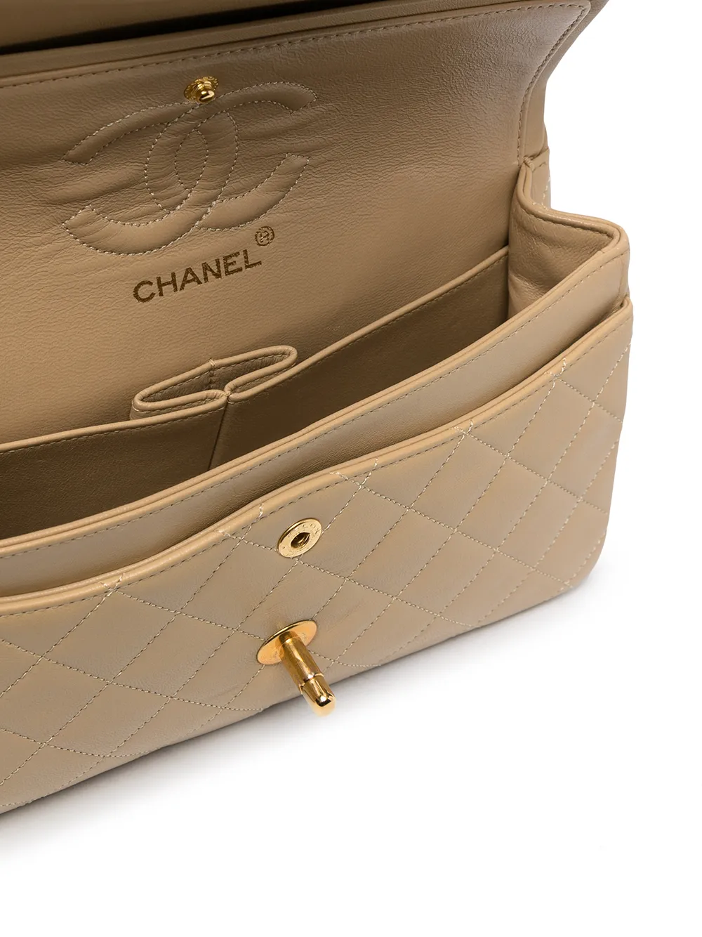 фото Chanel pre-owned маленькая сумка на плечо double flap 1990-х годов