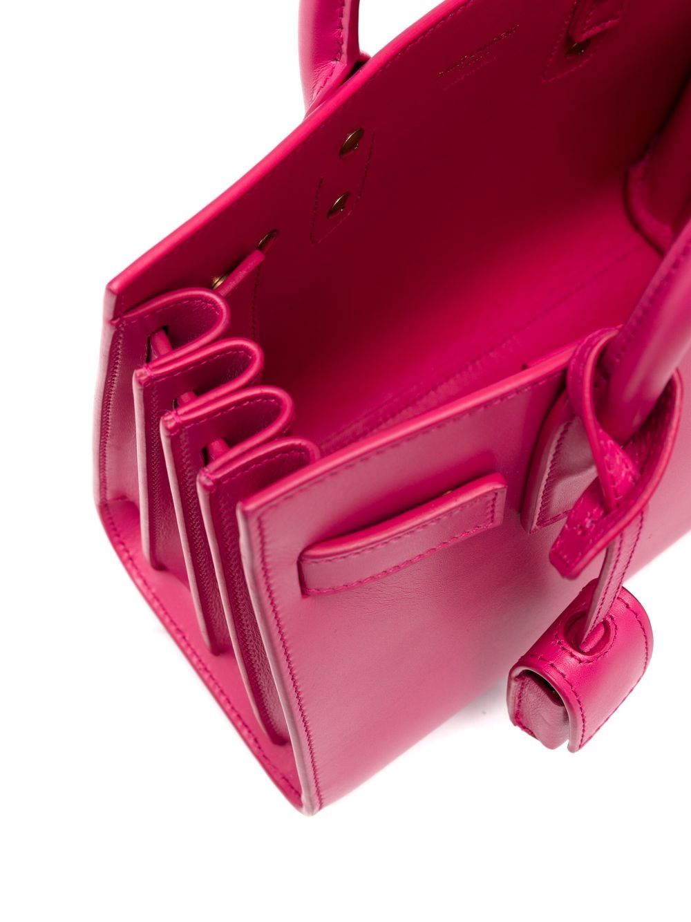 Shop Saint Laurent Sac De Jour Nano Tote Bag In Pink