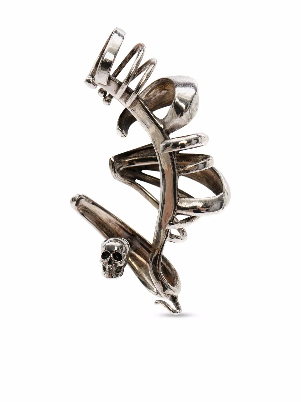 

Alexander McQueen arete con aros - Plateado