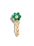 Loren Stewart 14kt yellow gold Flower Power agate chain stud earring