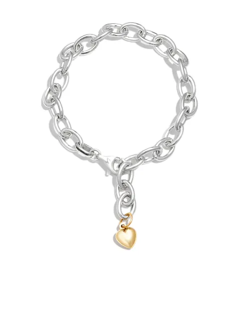 Loren Stewart pulsera de cadena Puff Heart 