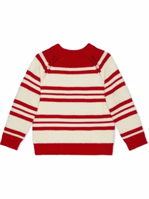 Gucci kids maglione con motivo gg - bianco. bambina farfetch primavera  bianco - Stileo.it