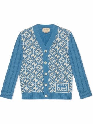 Gucci Kids logo-print Knitted Cardigan - Farfetch