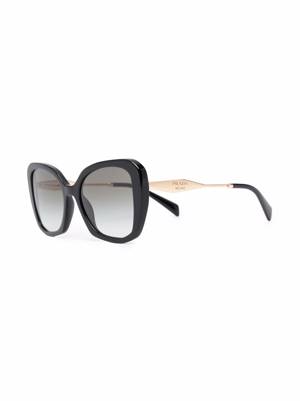 фото Prada eyewear солнцезащитные очки в оправе 'кошачий глаз'