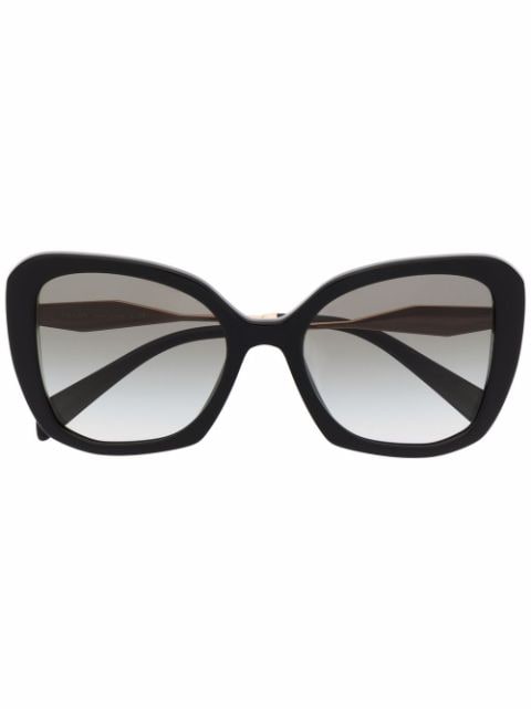 Prada Eyewear Óculos de sol gatinho oversized
