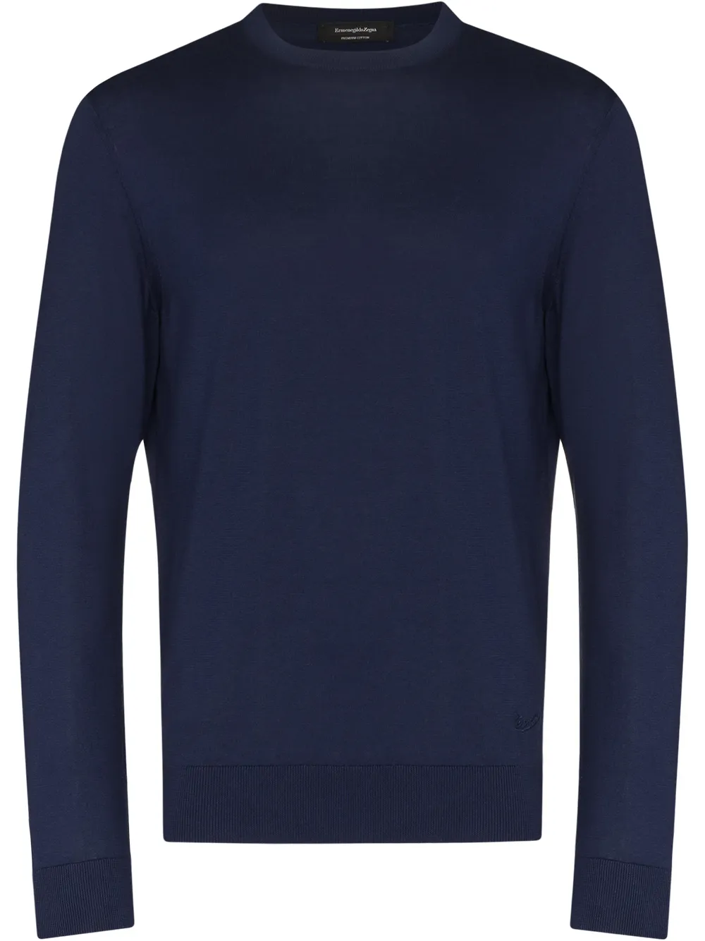 

Zegna crew-neck cotton jumper - Blue