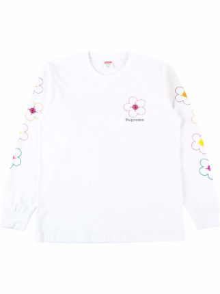 Supreme flower hotsell shirt long sleeve