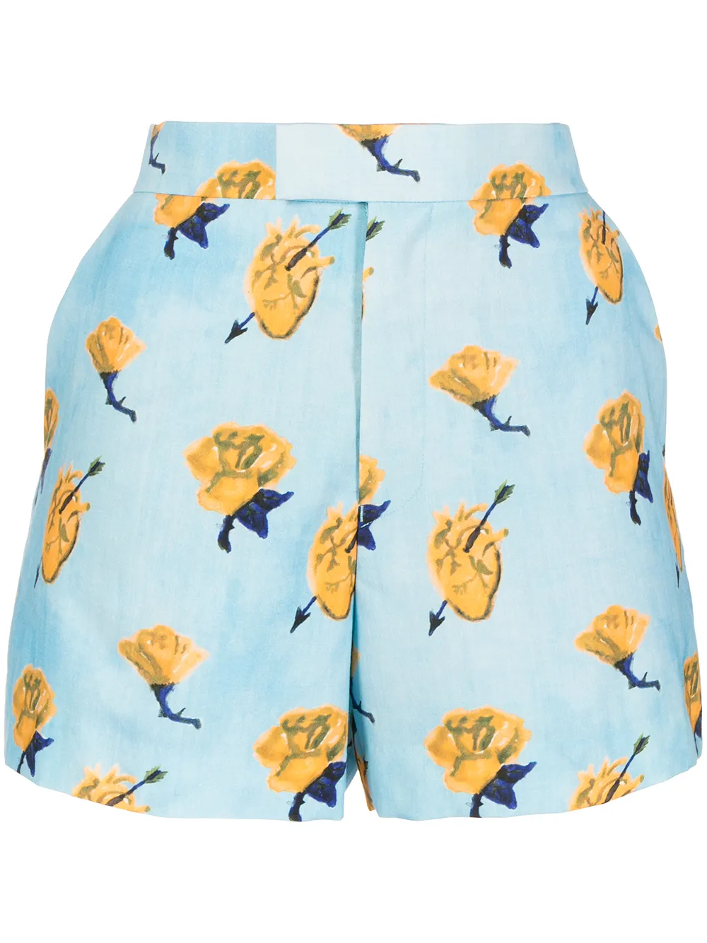 

Undercover shorts con estampado floral - Azul