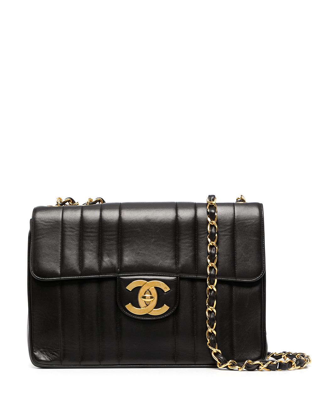 фото Chanel pre-owned сумка на плечо mademoiselle classic flap jumbo 1995-го года