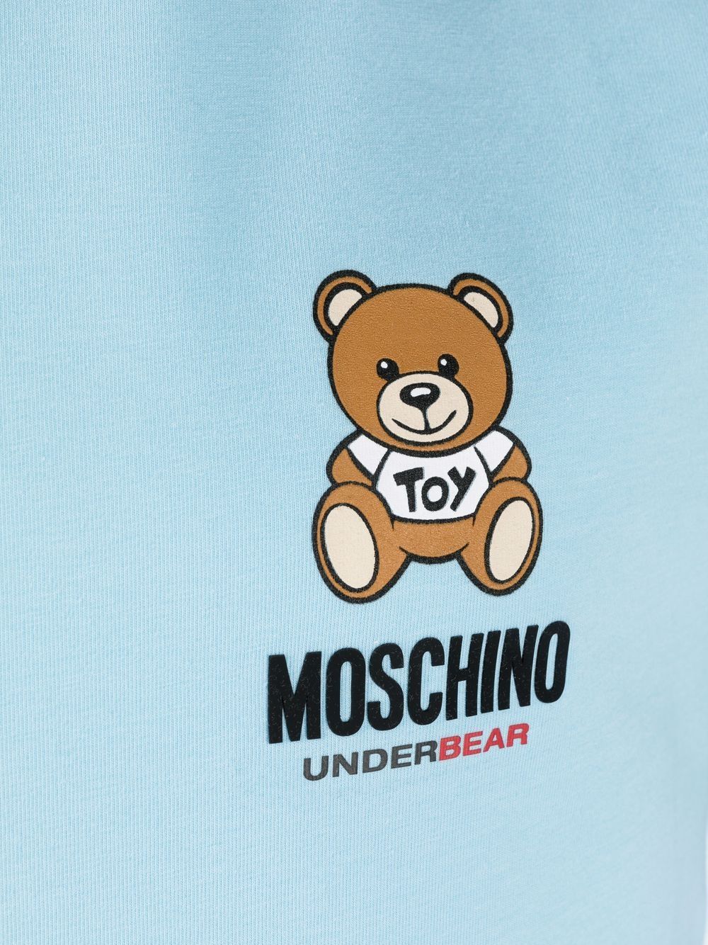Shop Moschino Logo-print Lounge T-shirt In Blue