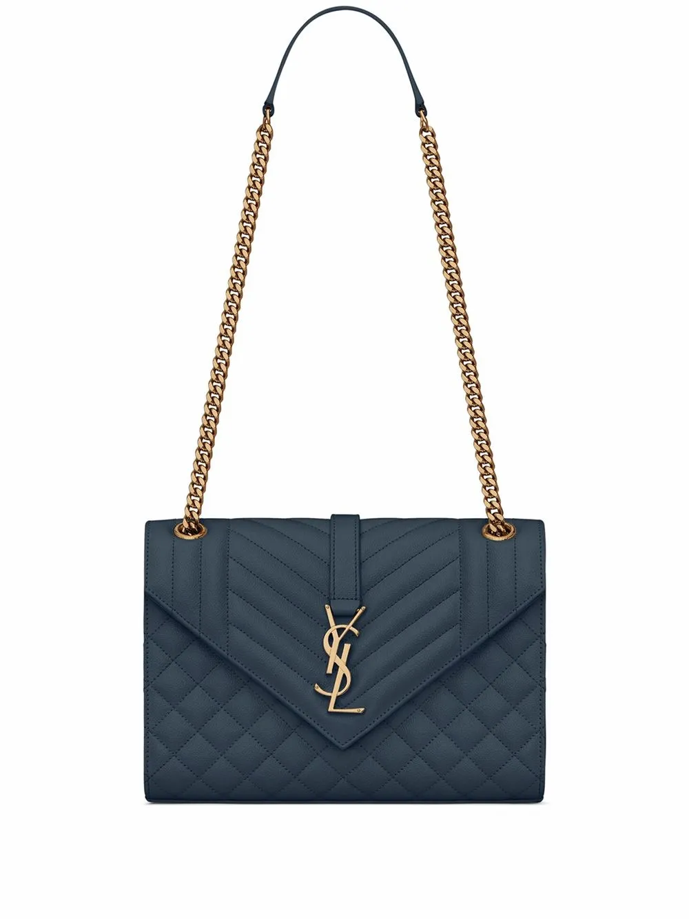 

Saint Laurent Cassandra quilted shoulder bag - Blue