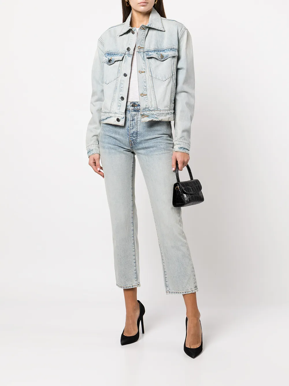 AMIRI Cropped jeans - Blauw