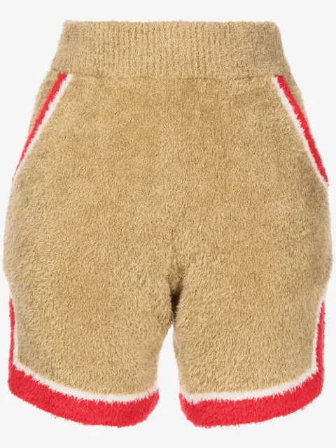 Undercover side-stripe towelling shorts
