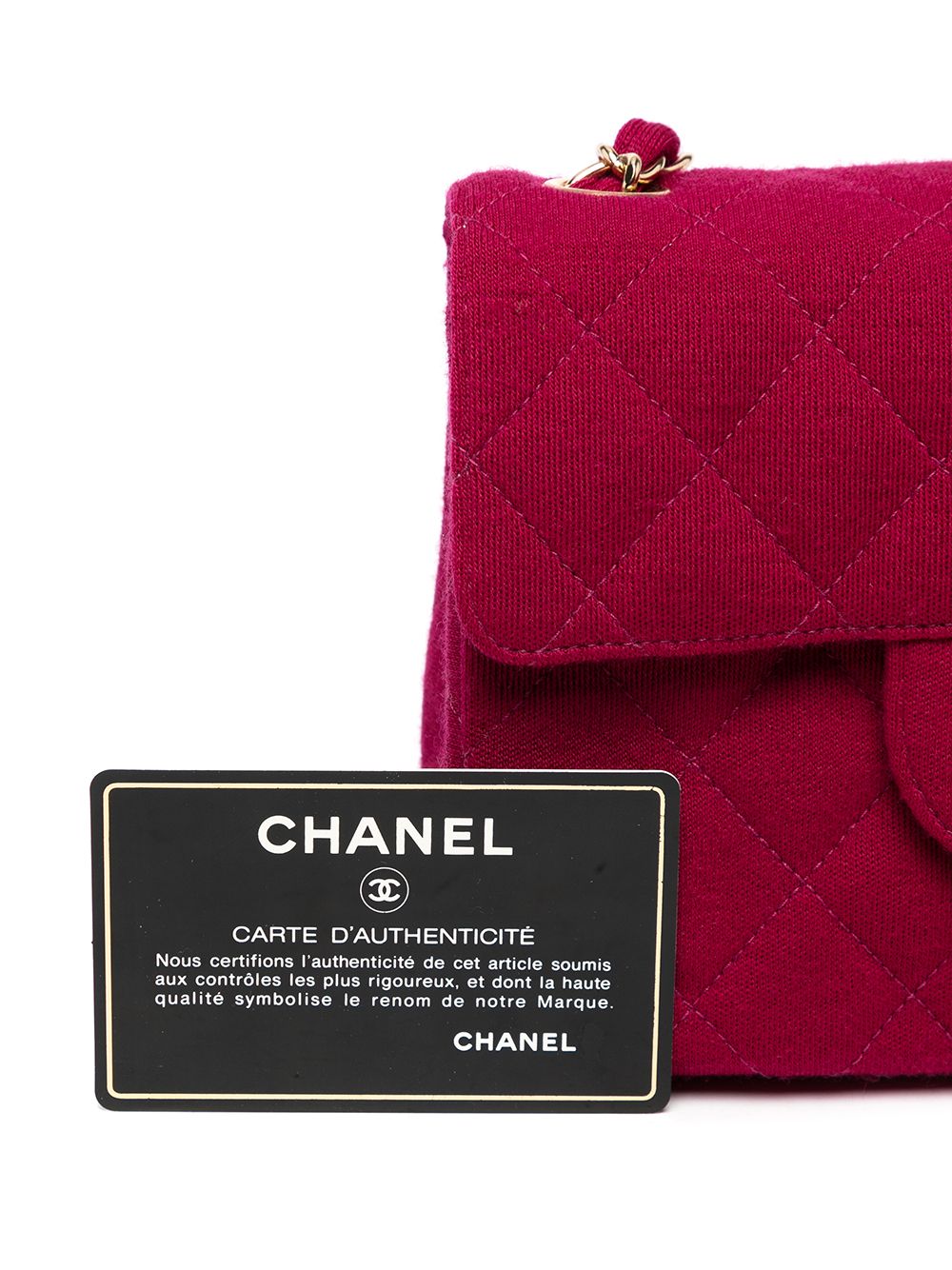 Chanel Vintage Jersey Mini Square Flap Bag