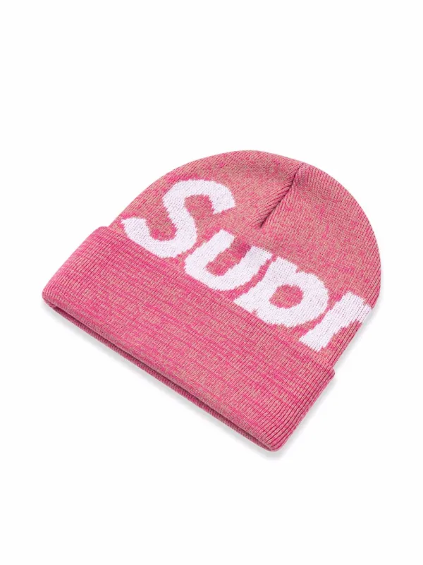 Supreme Big Logo Beanie - Red