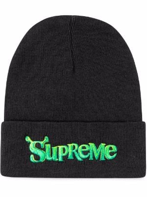 Supreme x Shrek ★ Logo Beanie Black