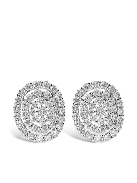 LEO PIZZO boucles d'oreilles Must Have en or blanc 18ct ornées de diamants