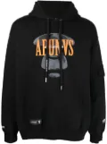 AAPE BY *A BATHING APE® logo-print panelled hoodie - Black