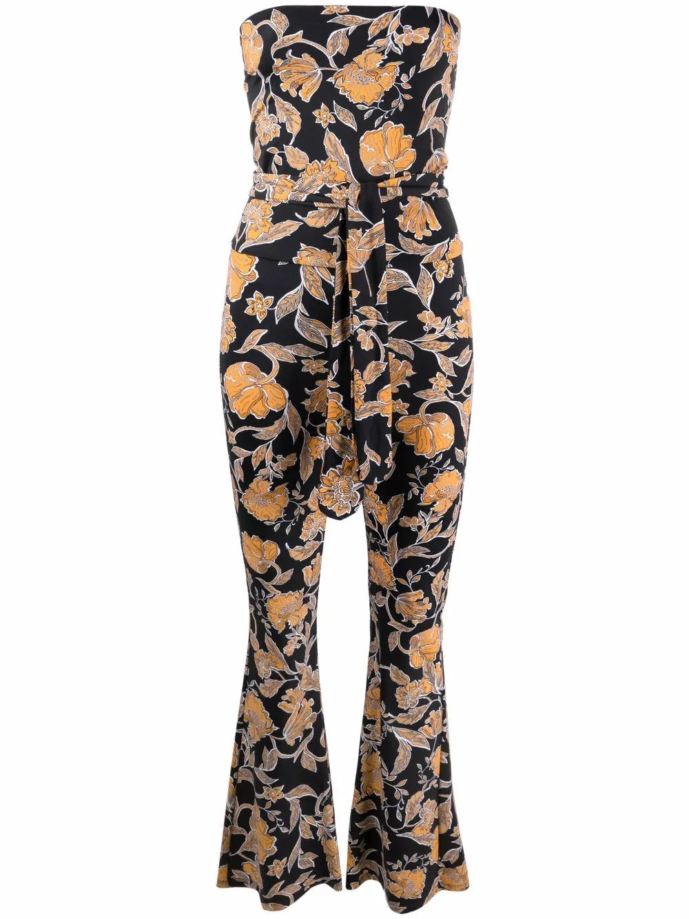 

Patrizia Pepe jumpsuit acampanado con estampado floral - Negro