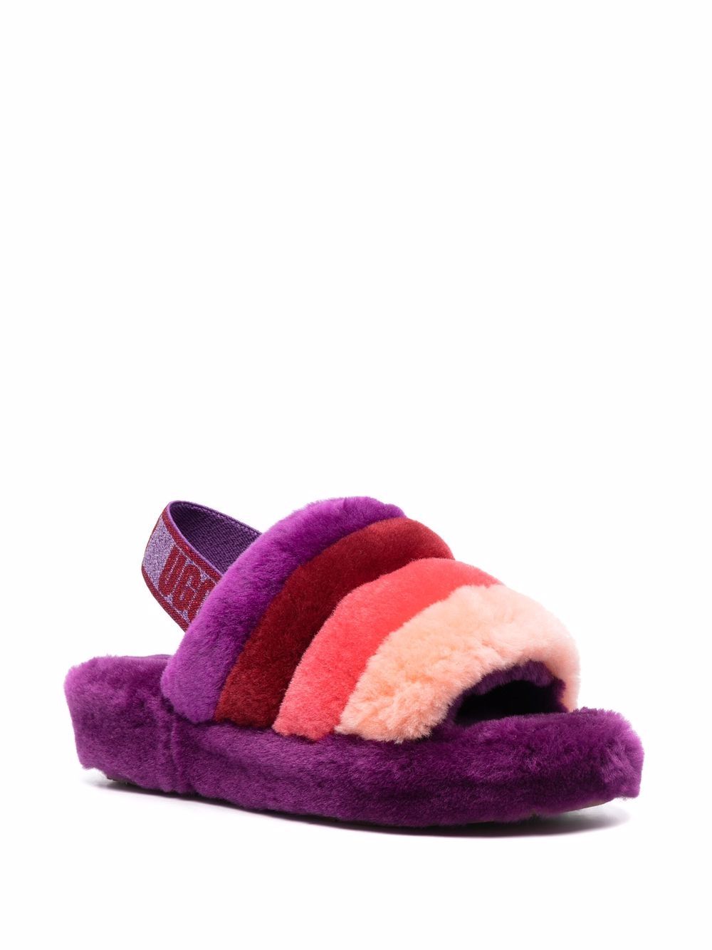 фото Ugg сандалии fluff yeah с ремешком на пятке