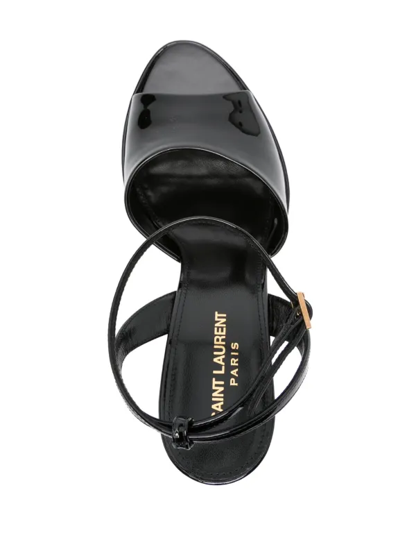 Saint Laurent 145mm Jodie Platform Sandals | Black | FARFETCH