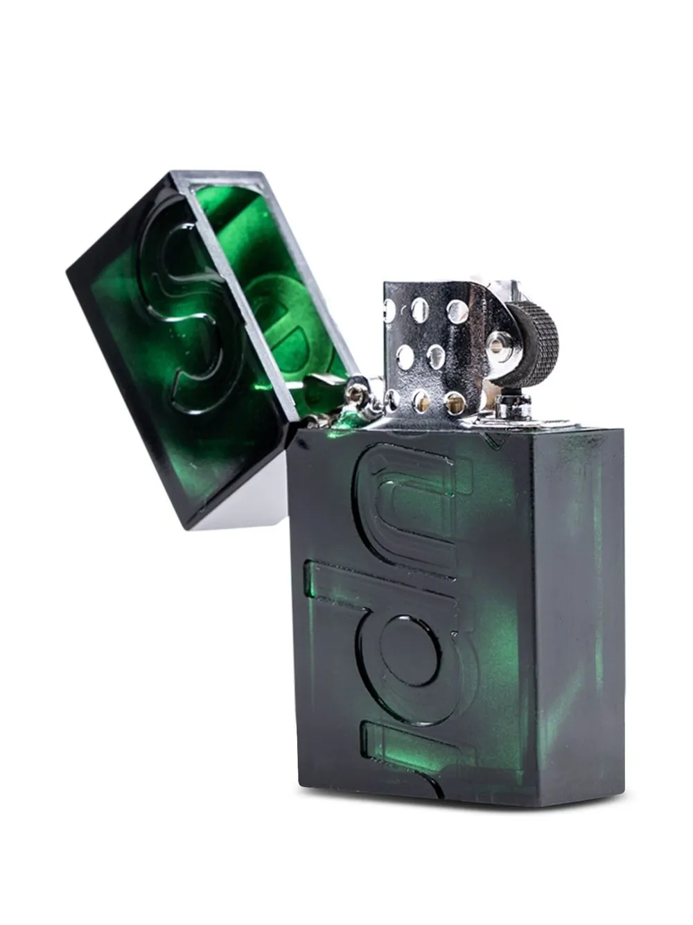 Supreme x Tsubota Pearl Hard Edge Lighter | Green | FARFETCH