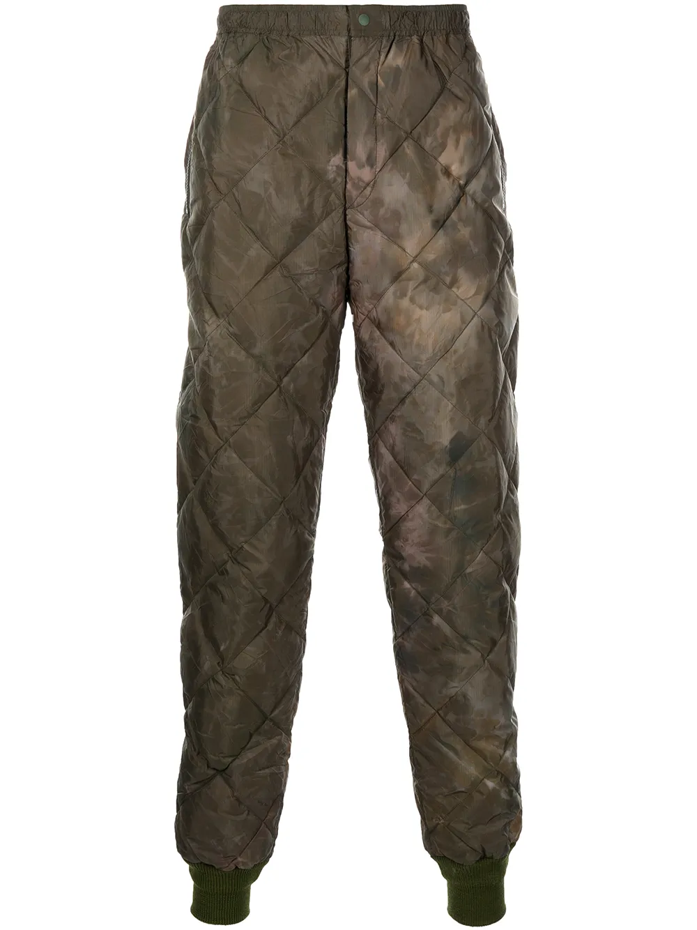 

Needles tie-dye quilted trousers - Green