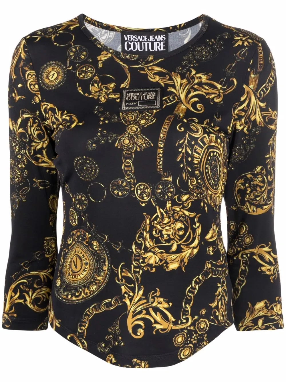 

Versace Jeans Couture Regalia Baroque print T-shirt - Black