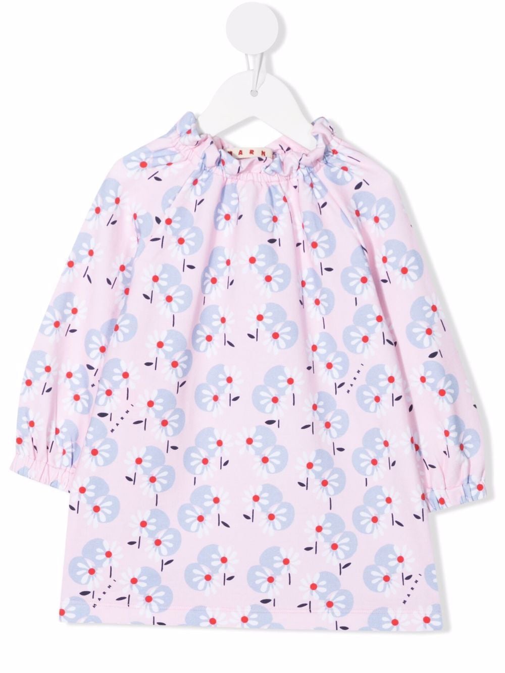 фото Marni kids платье мини с логотипом