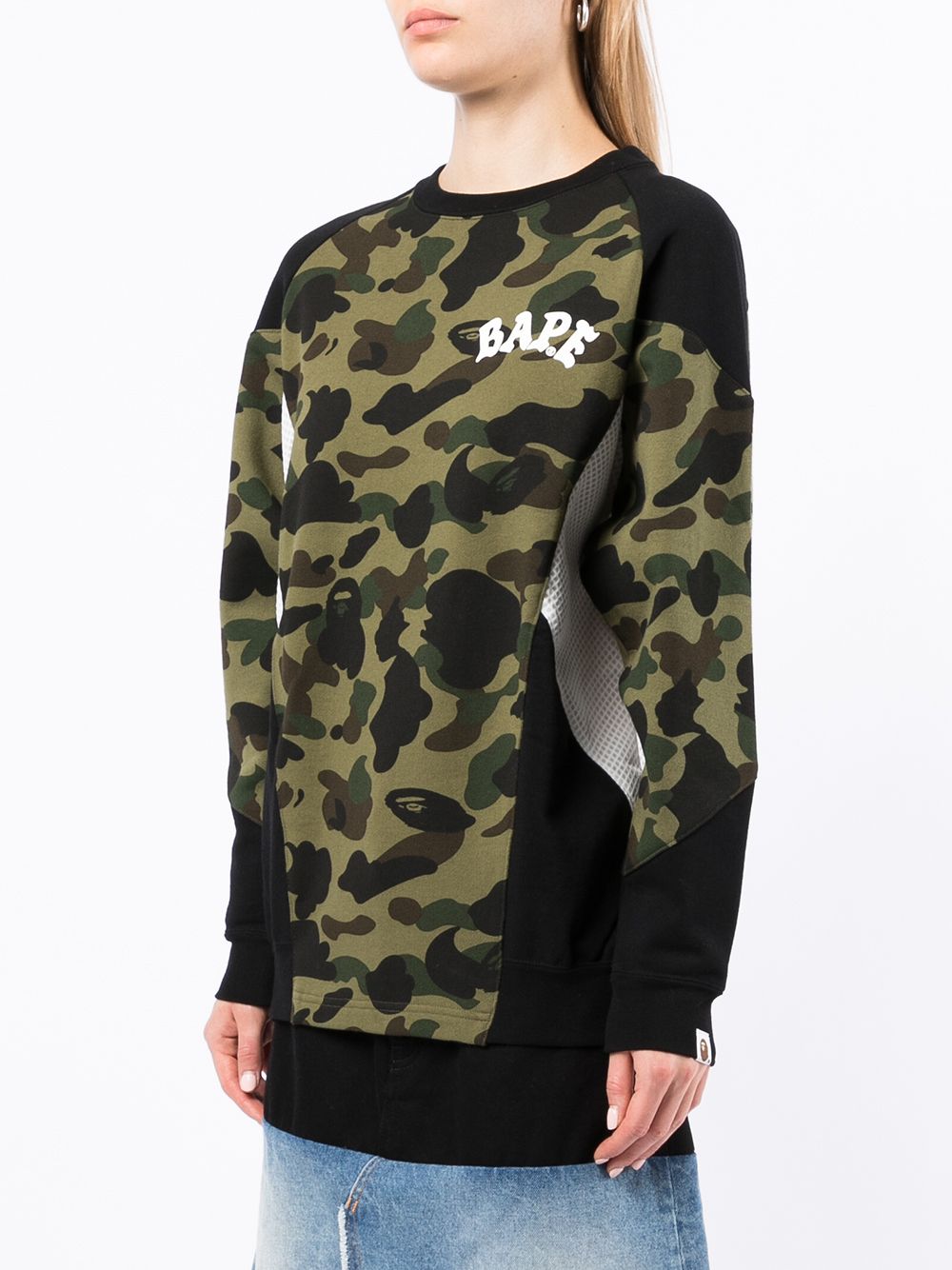 фото A bathing ape® топ с камуфляжным принтом и логотипом