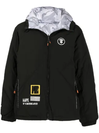 AAPE BY *A BATHING APE® Quilted Hooded Jacket - Farfetch