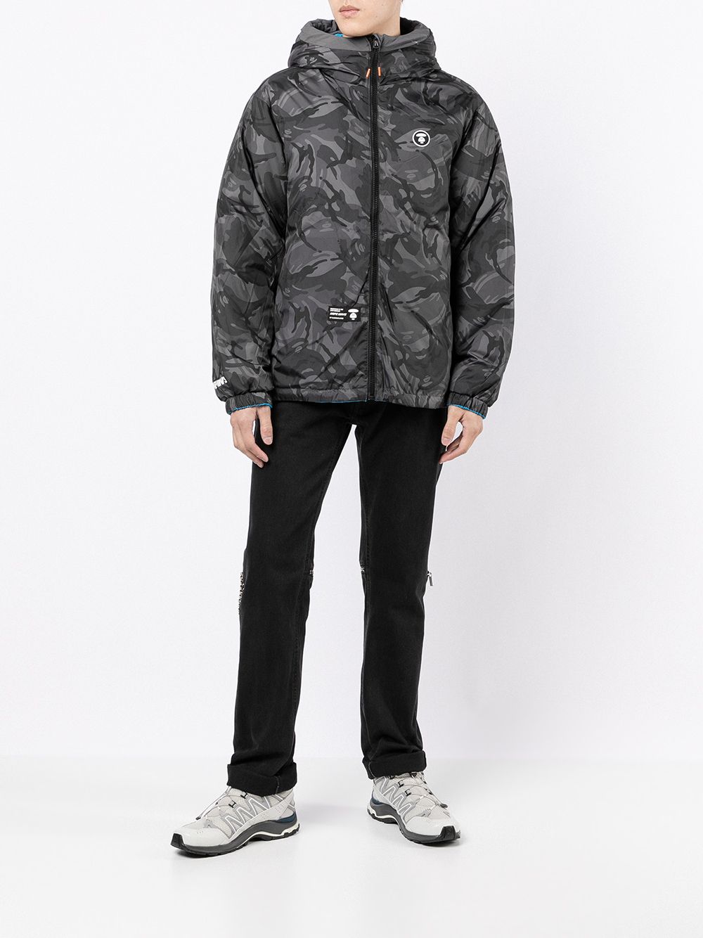 AAPE BY *A BATHING APE quilted hooded jacket Men