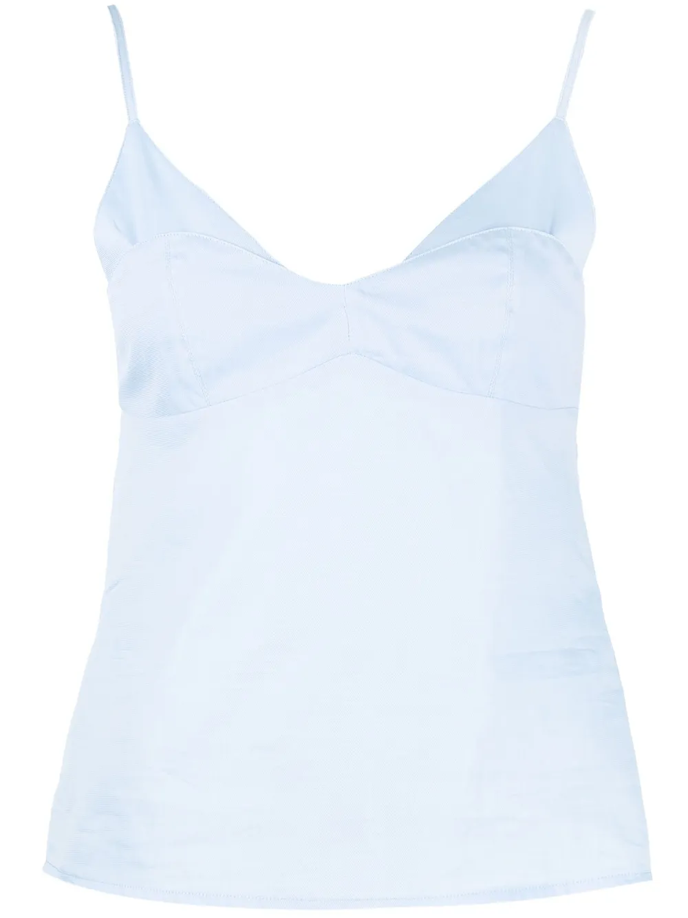 

Patrizia Pepe top Double-Cup sin mangas - Azul