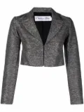 Christian Dior Pre-Owned 2000s mélange-effect cropped jacket - Black