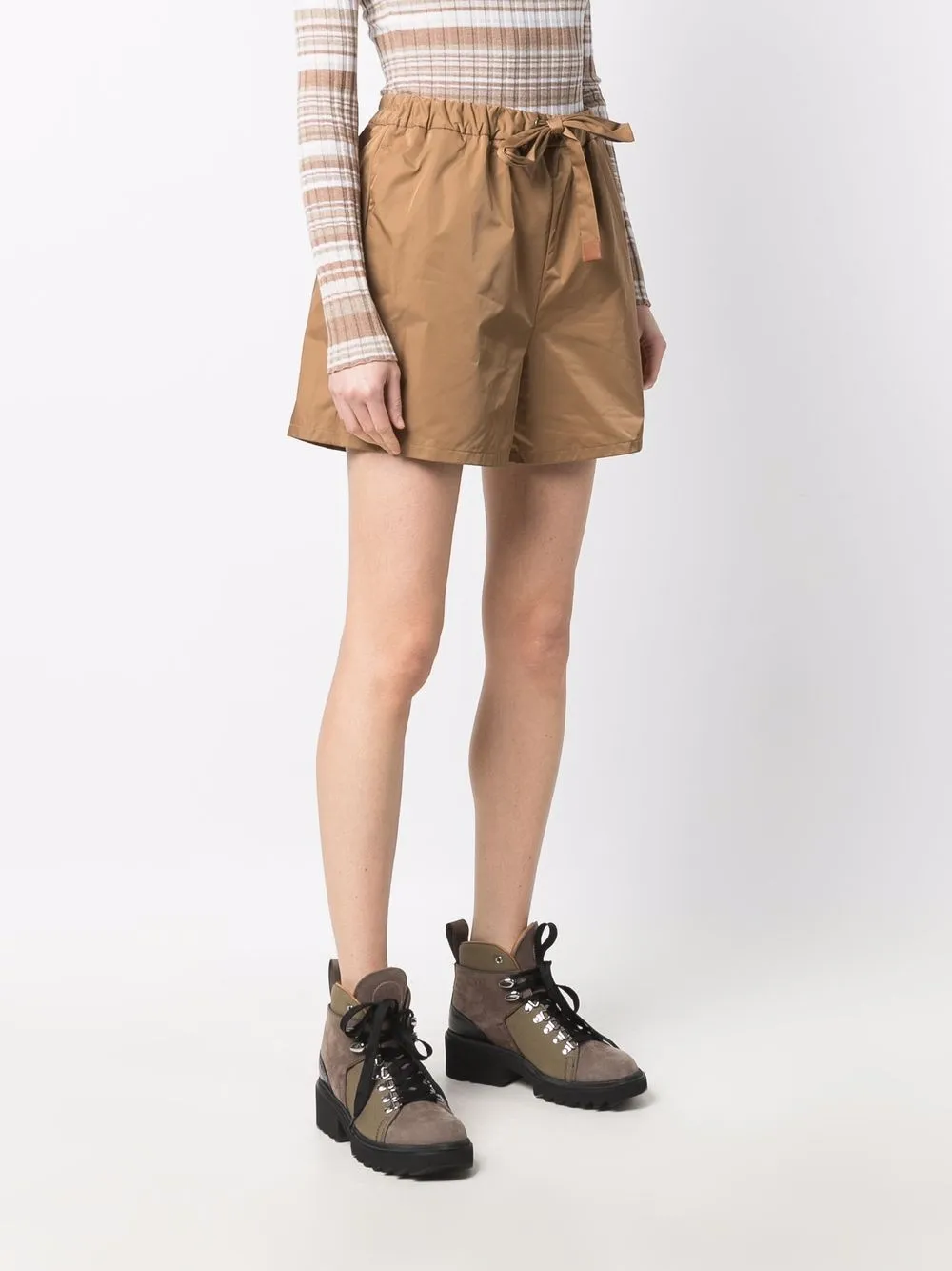 фото Moncler шорты с завышенной талией и кулиской