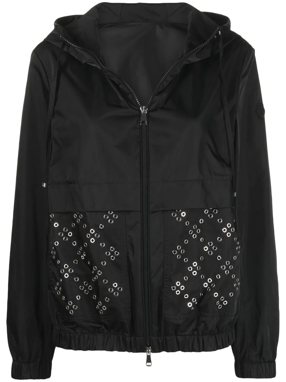 

Moncler chamarra con capucha y cierre - Negro
