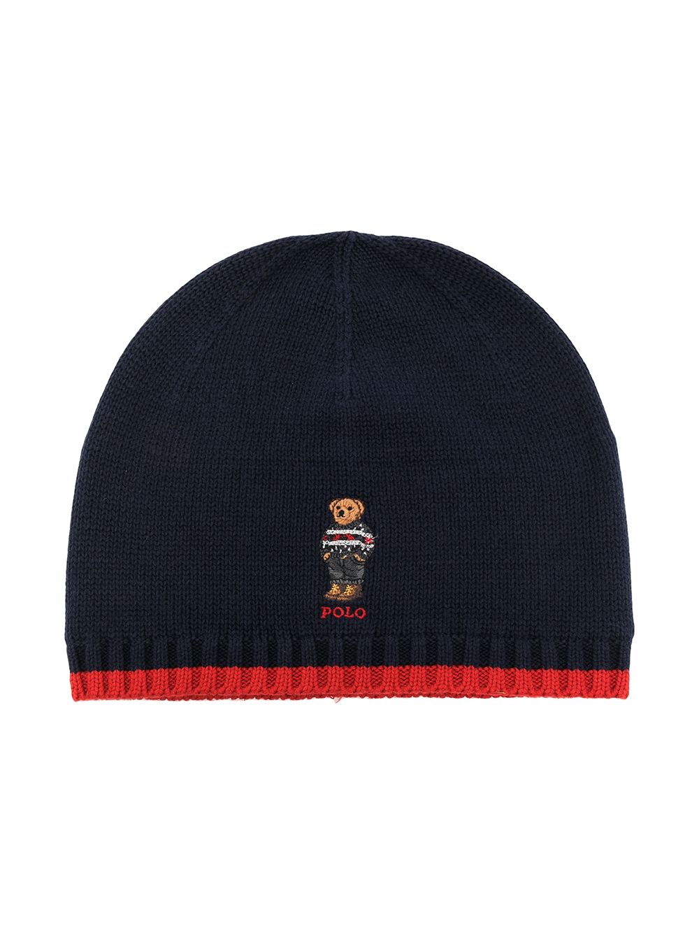 фото Ralph lauren kids вязаная шапка polo bear