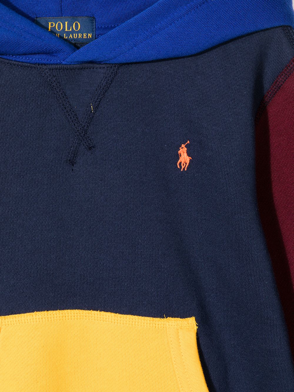 фото Ralph lauren kids худи polo pony в стиле колор-блок