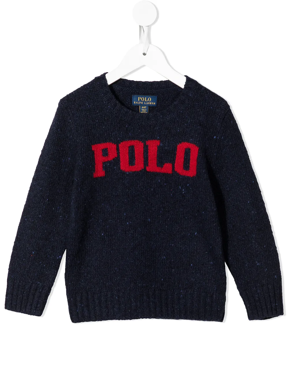 

Ralph Lauren Kids suéter tejido moteado - Negro