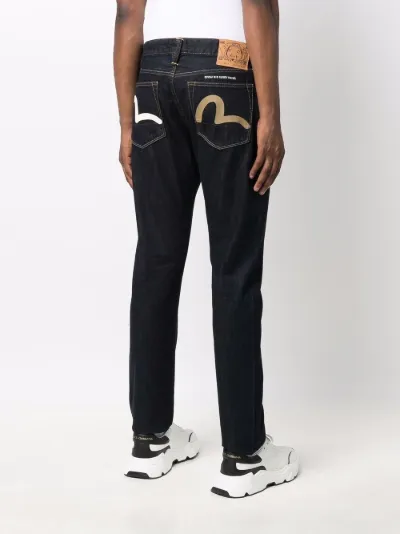 low-rise slim-fit jeans | EVISU 
