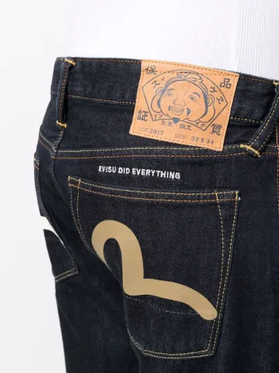 low-rise slim-fit jeans | EVISU 